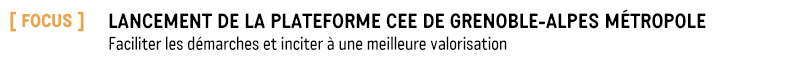 Lancement de la Plateforme CEE de Grenoble-Alpes Métropole