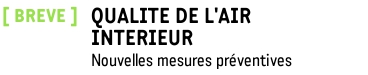 Qualité de l'air intérieur