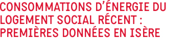Consommation du logement social récent : premières données en Isères